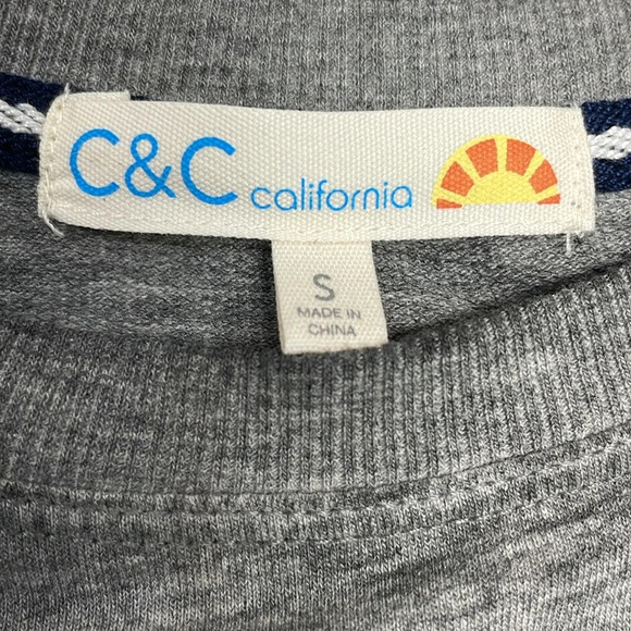 NWOT C&C California Long Sleeve Top Le Weekend Cheetah Print S - Picture 11 of 15